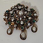 An 18th Century Pearl and Stone Brooch