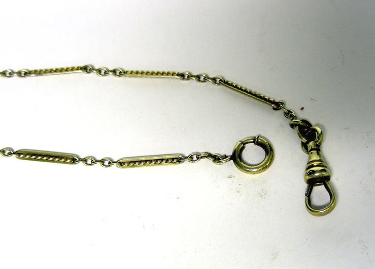Antique Gold Filled Watch Chain