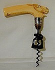 19th C Ivory Handle "Donkey" Corkscrew