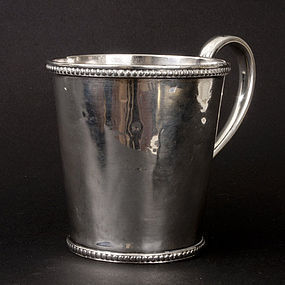 American Coin Silver Cup By W.K. Vanderslice