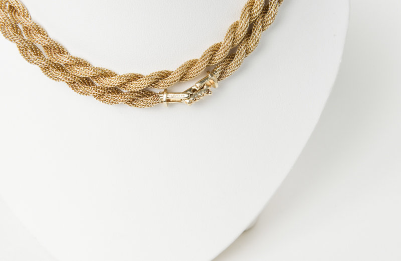 Vintage Tiffany &amp; Co 14K Yellow Gold Rope Chain