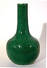 Chinese Apple-Green Porcelain Vase