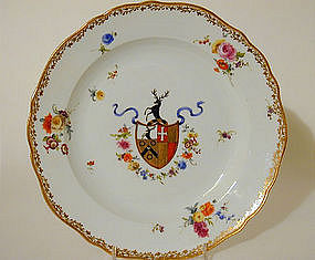 A Meissen Armorial Plate, ca. 1763-1774