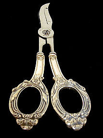 A Pair of Sterling  Silver Grape Shears