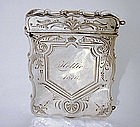 Victorian Sterling Calling Card Case, Ca.1876