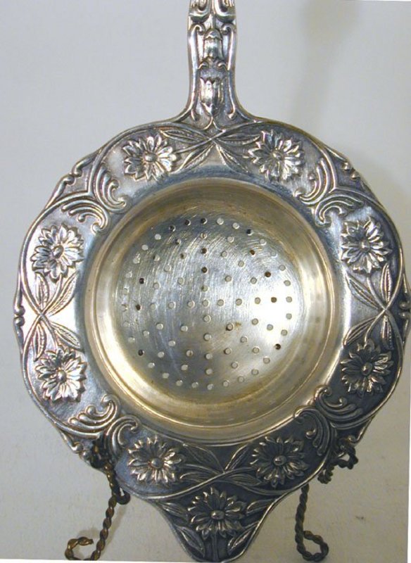 Victorian Silverplate Tea Strainer