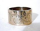 An American Victorian Sterling Napkin Ring, C 1860