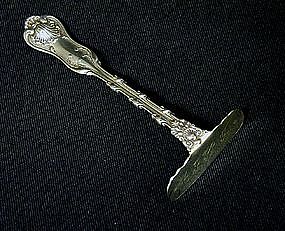 American Sterling Baby Food Pusher, 
c1893