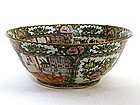 Chinese Rose Medallion Porcelain Punch 
bowl