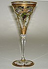 Antique Set Of Handcrafted Bohemian Goblets