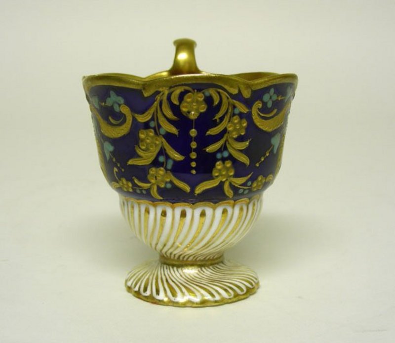 Antique English Cabinet Demitasse Cup 
with Jeweling
