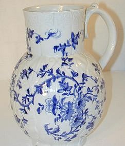 A Rare Worcester Cabbage Leaf Pattern 
Jug