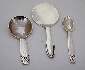 Three Georg Jensen Silver Serving Pieces