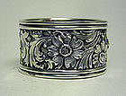 American Victorian Sterling Repousse 
Napkin Ring