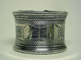 An American Victorian Silver Napkin Ring