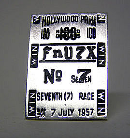 Fenwick & Sailors Silver Tote Ticket Form 
cufflinks