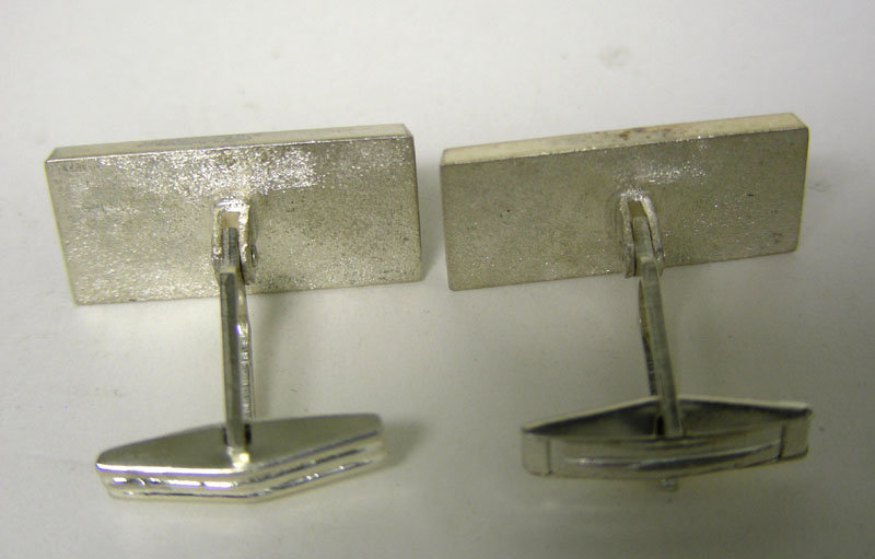 Vintage Sterling Toggle Back
cuff Links