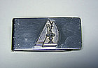 Vintage Sterling Silver America's Cup Money Clip