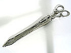 Art Nouveau Silver Sheath, Shears & 
Letter Opener