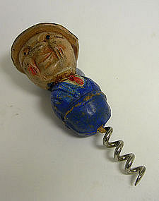 Vintage Novelty Figural Man-form corkscrew