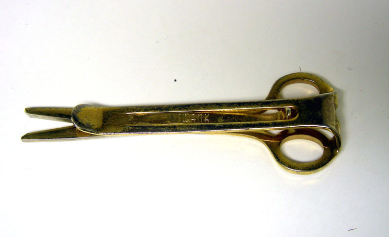 Vintage Scissors-form Tie Clip