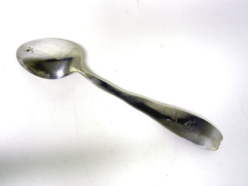 Pair Of Silver &quot;berry&quot; Spoons By Whiting, 
ca 1880