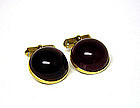 Vintage Swank Dome Shape Toggle Back Cufflinks