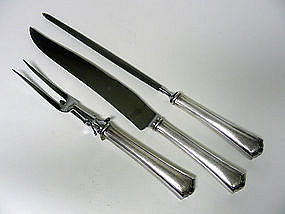 Vintage Silver Plate Carving Set By 
wallace