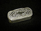 Rare Antique Silver Gilt Snuff Box 
france