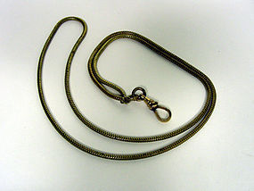 Antique Gold Scale Link Pocket Watch 
chain