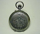 Antique Swiss Ladies Silver Pendant 
Watch