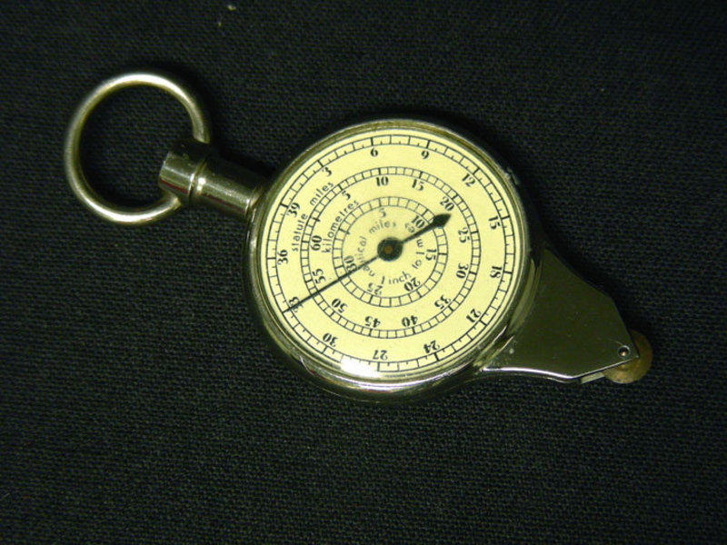 Vintage Nautical Distance Map Measurer 
compass