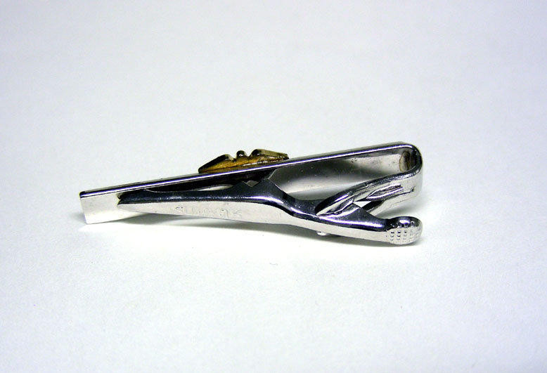 Vintage Silver Caduceus Symbol 
cufflinks &amp; Tie Clip