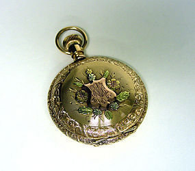 Antique American 14k Gold Illinois Pocket 
Watch