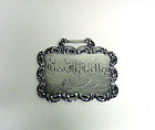 Antique Sterling Silver Luggage Tag