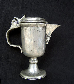 Miniature pewter jug, 18th century