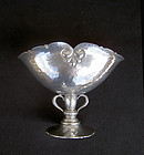 Danish Déco footed pewter bowl, c 1930