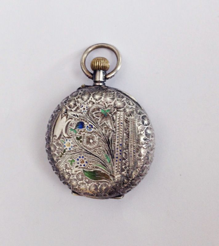 Swiss ladies watch, sterling, antique