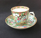 Canton Famille rose / Rose Medallion cup and saucer
