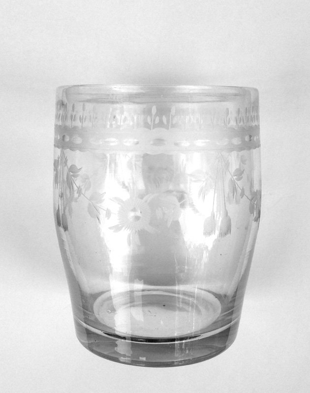 Swedish Empire period tumbler glass, c 1810-20
