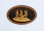 Italian Sorrento ware marquetry plaque