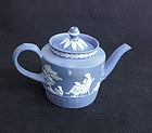 Wedgwood or Turner 18th century jasper toy teapot
