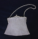 Mesh silver purse, c 1920-30