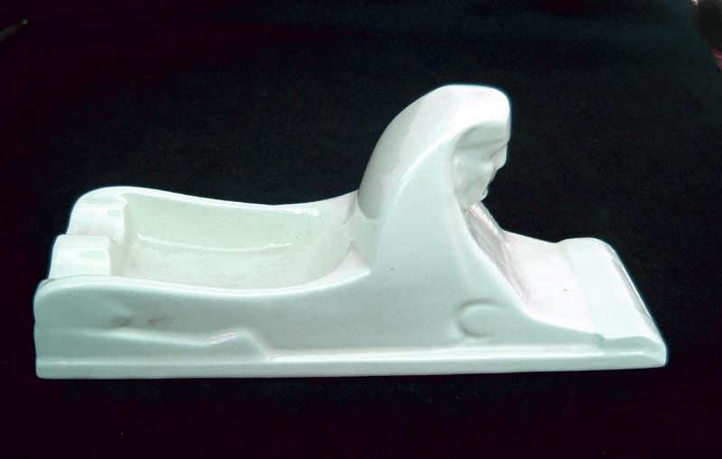 Art Déco Sphinx ashtray by Charles Vos for Regout, Maastricht
