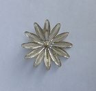 Scandinavian / Norwegian 1960s sterling silver filigree brooch or pin