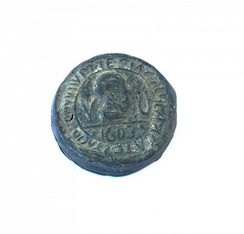 Lead seal for a Venetian Theriac capsule / jar, 17th century