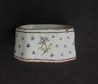 French 18th c earthenware salt