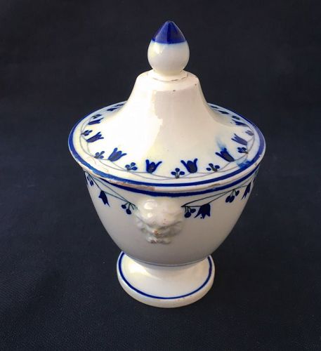 Boch Luxembourg early 19th c sugar bowl and lid