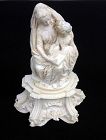 St. Anne and Mary, French plaster of Paris /chalkware sculpture