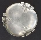 German Jugendstil / Art Nouveau trefoil pewter dish